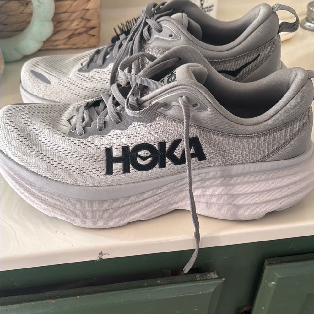 HOKA Grey Athletic Sneakers